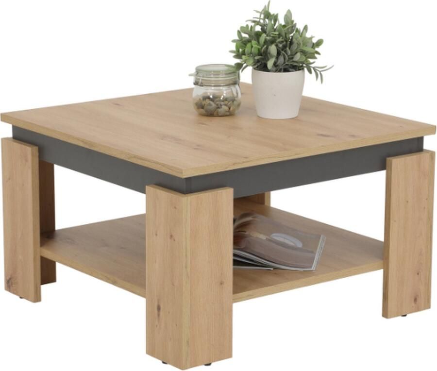 HELA Salontafel TIM met plank vierkant of rechthoekig - Foto 2