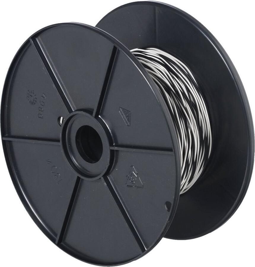 Helos Schaltdraht YV 2x0 5 0 9 wei� schwarz 100 m