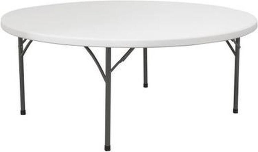 Hendi Ronde opvouwbare buffettafel 250 kg draagkracht Ø1800xH740mm Inklapbaar voor eenvoudig transport