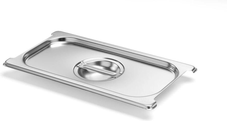 Hendi Deksel voor GN containers roestvrij staal 325x176mm stapelbaar vaatwasserbestendig