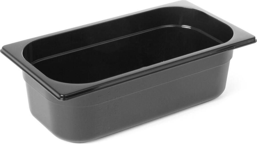 Hendi Gastronorm container polycarbonaat 4L zwart 265x162x150mm