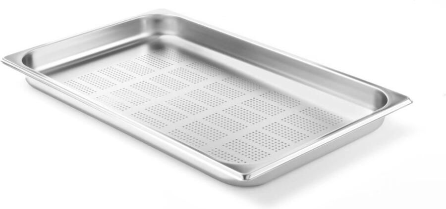 Hendi Gastronormbak geperforeerd 2 5L roestvast staal 20mm hoog