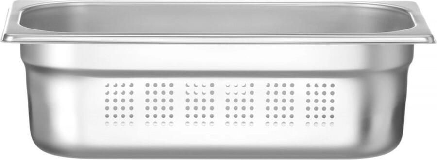 Hendi Gastronormbak geperforeerd roestvast staal 4L 100 mm hoog