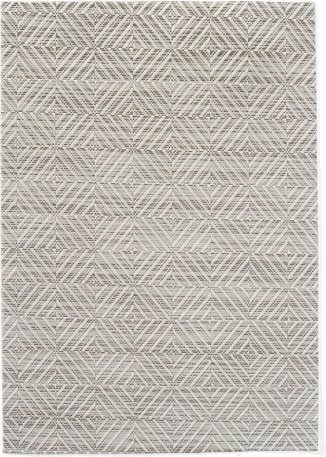 Hendi Geometrisch patroon placemats antislip flexibel set van 6 zilver 450x300 mm