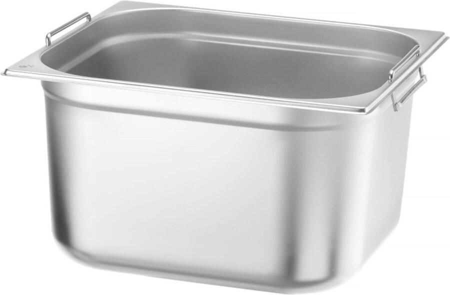 Hendi GN-container 2 3 17L roestvrij staal stapelbaar met handgrepen