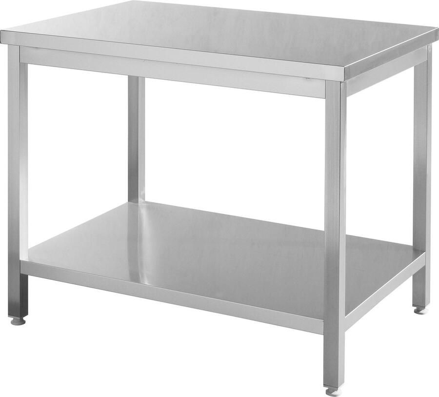 Hendi Werktafel RVS Werkbank Keukentafel rvs werktafel (l)70 x (b)160 x (h)85cm