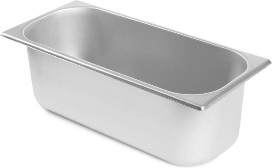 Hendi IJscontainer roestvrij staal gladde randen 6 5 liter vaatwasmachinebestendig