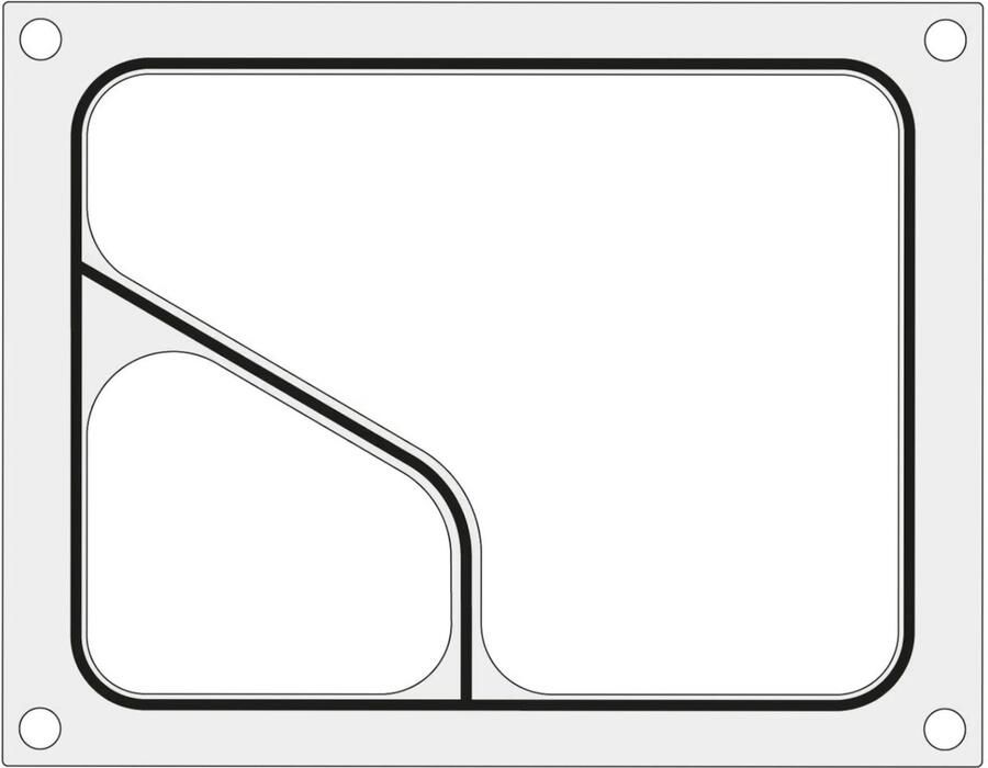HENDI Matrijs voor BOKAMA sealmachines voor tweedelige COLT tray 227x178 mm 805947