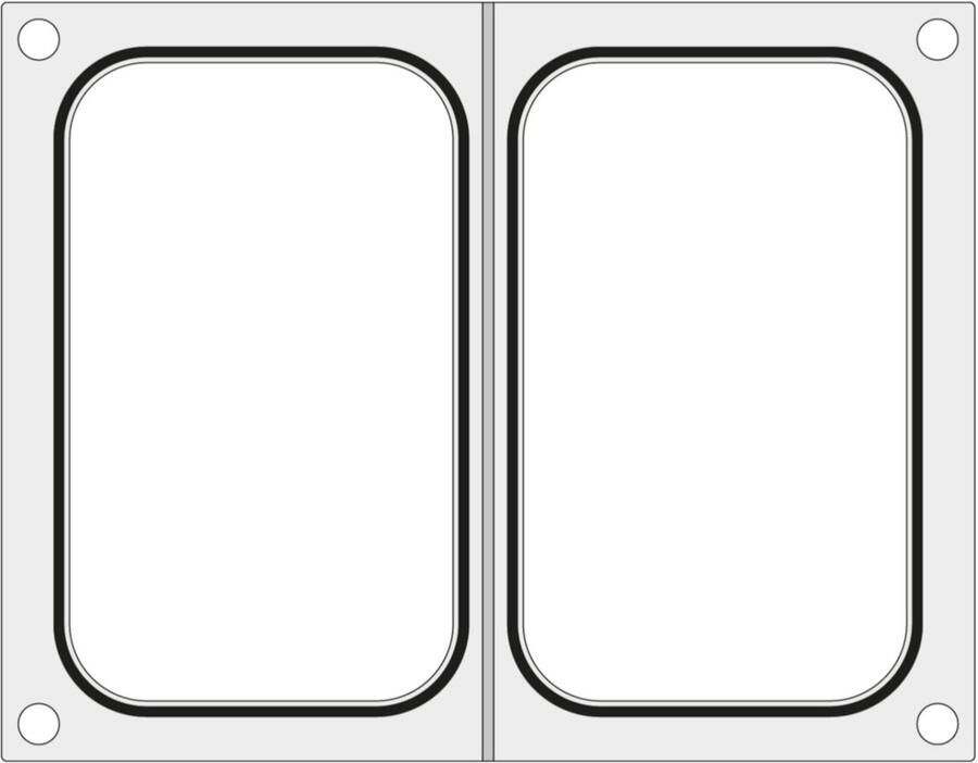 HENDI Matrijs voor Duni DF10 sealmachine voor twee trays 178x113 mm 805794