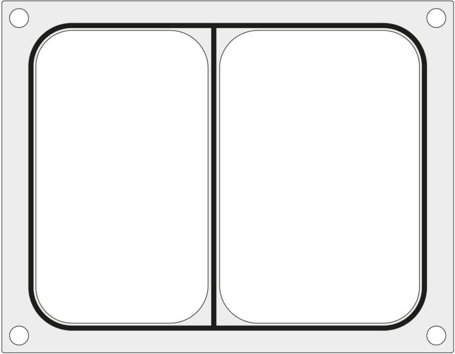 HENDI Matrijs voor Duni DF10 sealmachine voor tweedelige tray 227x178 mm 805800