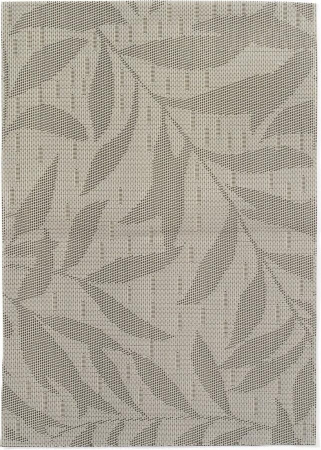 Hendi Placemat set geweven patroon antislip lichtgrijs 6 stuks 450x300 mm