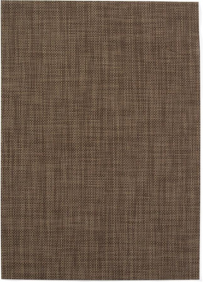 Hendi Set van 6 bruine placemats geweven PVC antislip 450x300mm