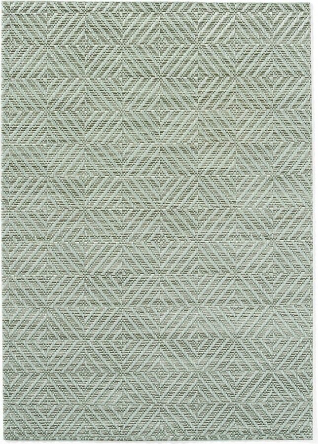 Hendi Set van 6 placemats geometrisch patroon antislip groen 450x300mm