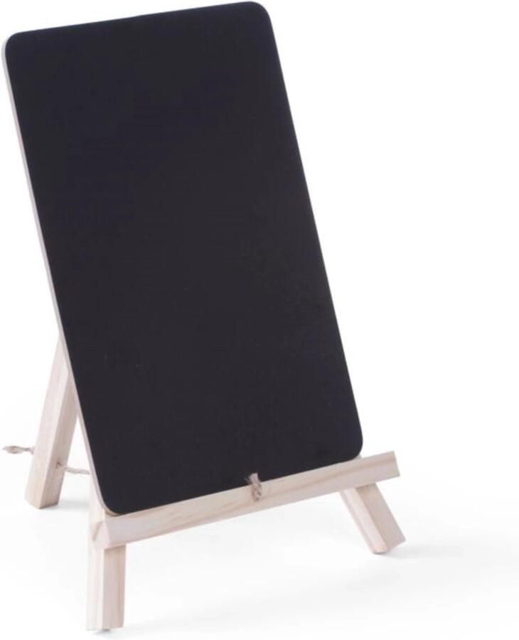 Hendi Tafel krijtbord set van 2 met houten standaard 210x190x150 mm zwart