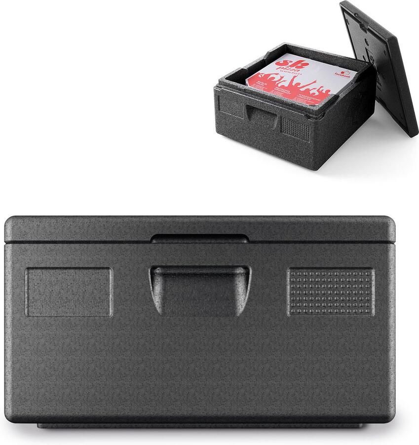 HENDI Thermische isolatiecontainer voor pizza geschikt voor 5 pizza s Ø 40 cm