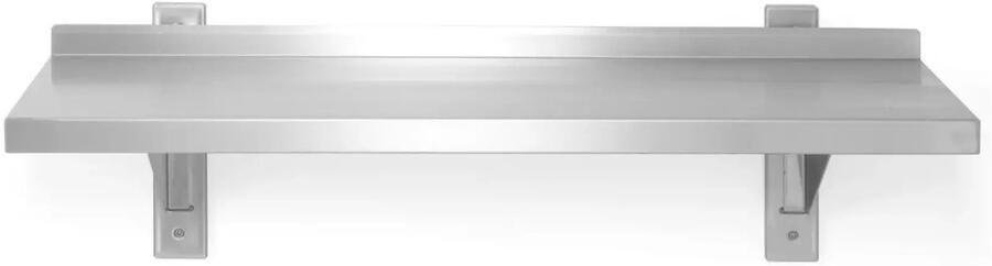 HENDI Verstelbare wandplank – enkel – roestvrij staal – 1000x300x600 mm – set van 2
