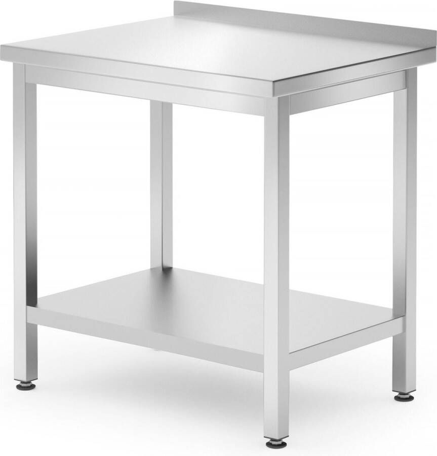 Hendi Muurwerktafel met Schap Budget Line – Geschroefd Diepte: 600 Mm Budget Line 1200x600x(H)850mm 817285 Horeca & Professioneel