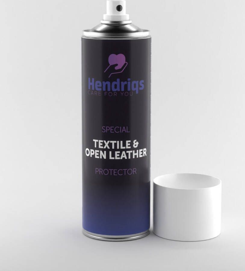 Hendriqs Hendrigs Textile & Open Leather Protector Impregneerspray 500ml voor Meubelstof Kleding en Schoenen Zetelreiniger Waterafstotende Spray Bank Impregneren Waterdicht Waterproof Vlekkenreiniger Meubelreiniger Bankreiniger