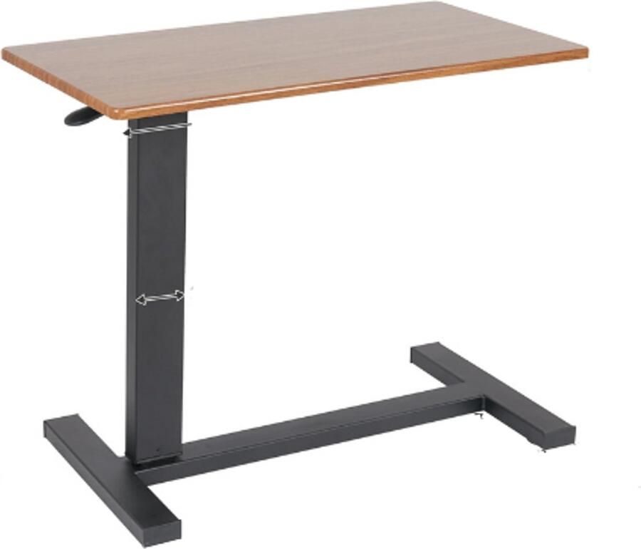 Hennova Bedtafel Laptop tafel Bijzettafels Laptopstandaard Laptop standaard verstelbaar Ingebouwde wielen In hoogte verstelbaar Makkelijk te verplaatsen Bruin