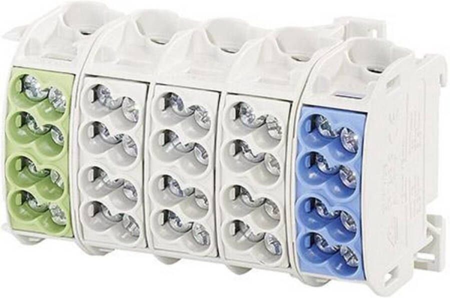 Hensel 1659653 Hoofdleiding vertakkingsklem 3-kleurig 5-polig Geleidertype: L N PE