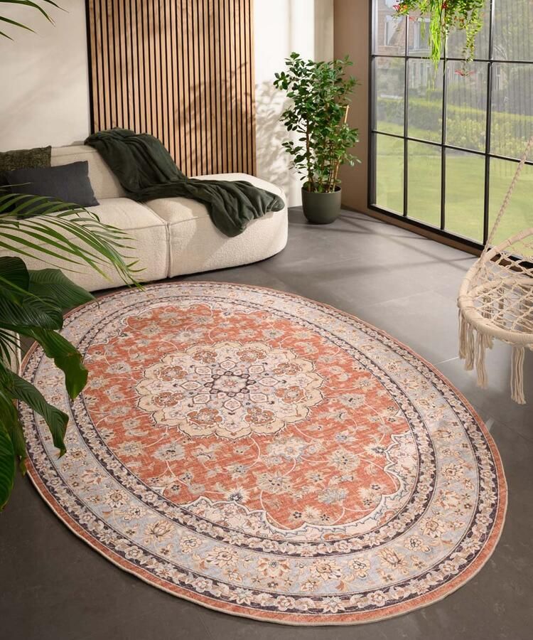 Heritaged Buitenkleed ovaal Vintage Valenca Nova terracotta 200x290 cm