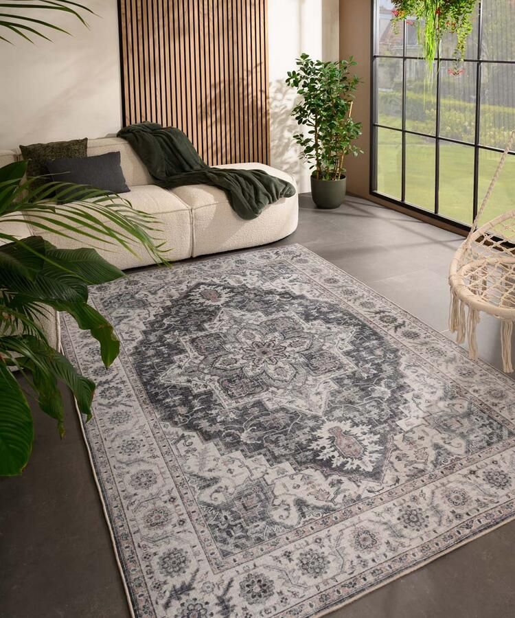 Heritaged Vintage buitenkleed Valenca Brio grijs 200x290 cm