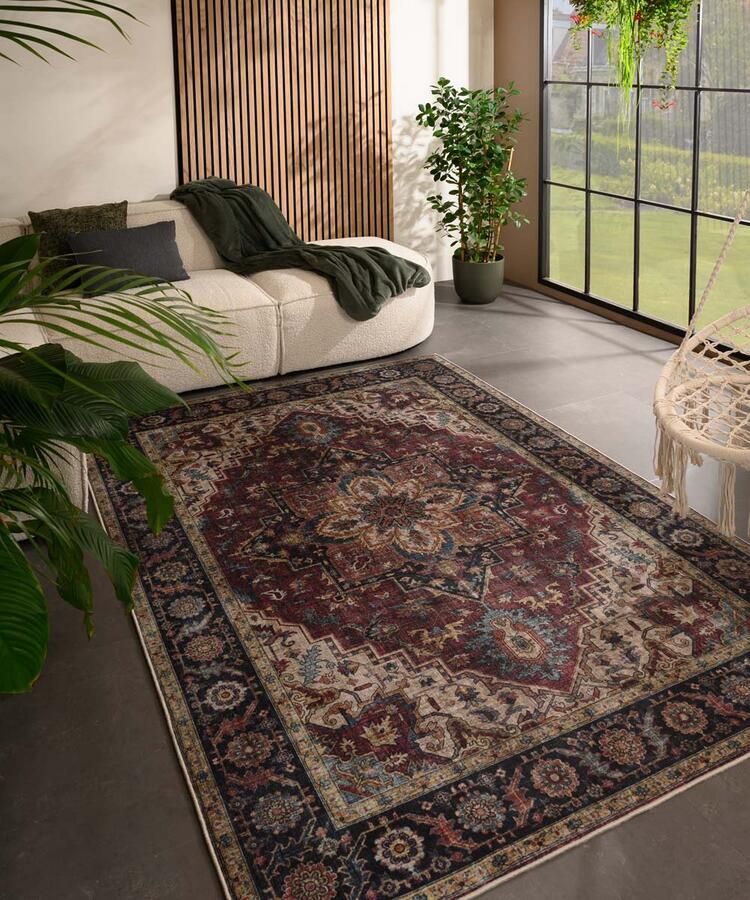 Heritaged Vintage buitenkleed Valenca Brio rood 160x230 cm