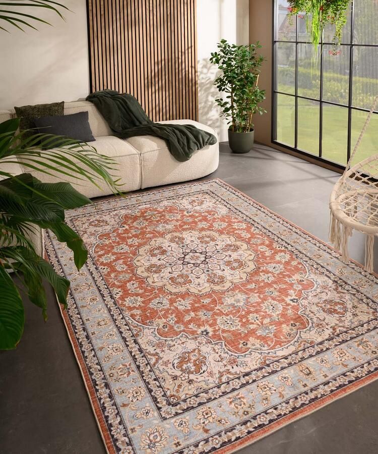 Heritaged Vintage buitenkleed Valenca Nova terracotta 200x290 cm