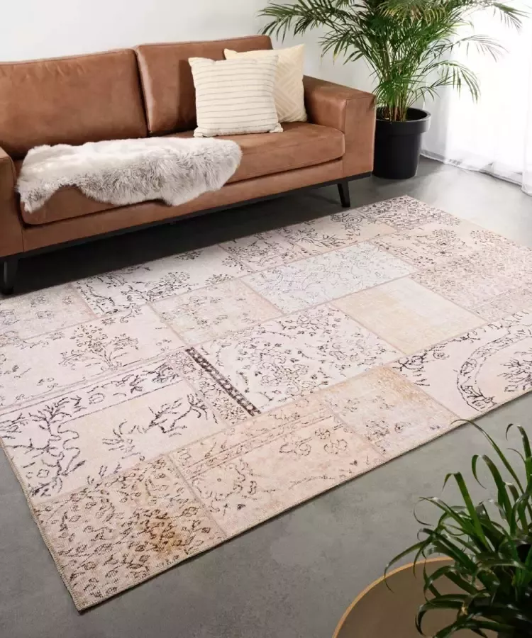 Heritaged Patchwork vloerkleed Fade Heritage beige 230x330 cm