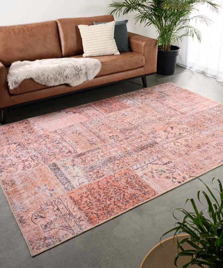 Heritaged Patchwork vloerkleed Fade Heritage beige terracotta 190x290 cm