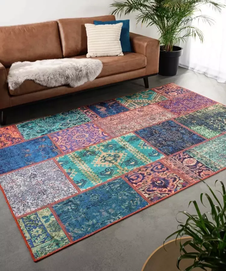 Heritaged Patchwork vloerkleed Fade No.1 multi 190x290 cm