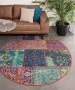 Heritaged Rond patchwork vloerkleed Fade No.1 multi 152 cm rond - Thumbnail 1