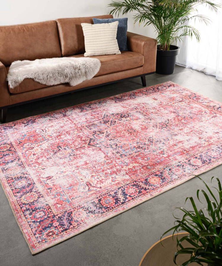 Heritaged Vintage vloerkleed Fade Noble rood 140x200 cm