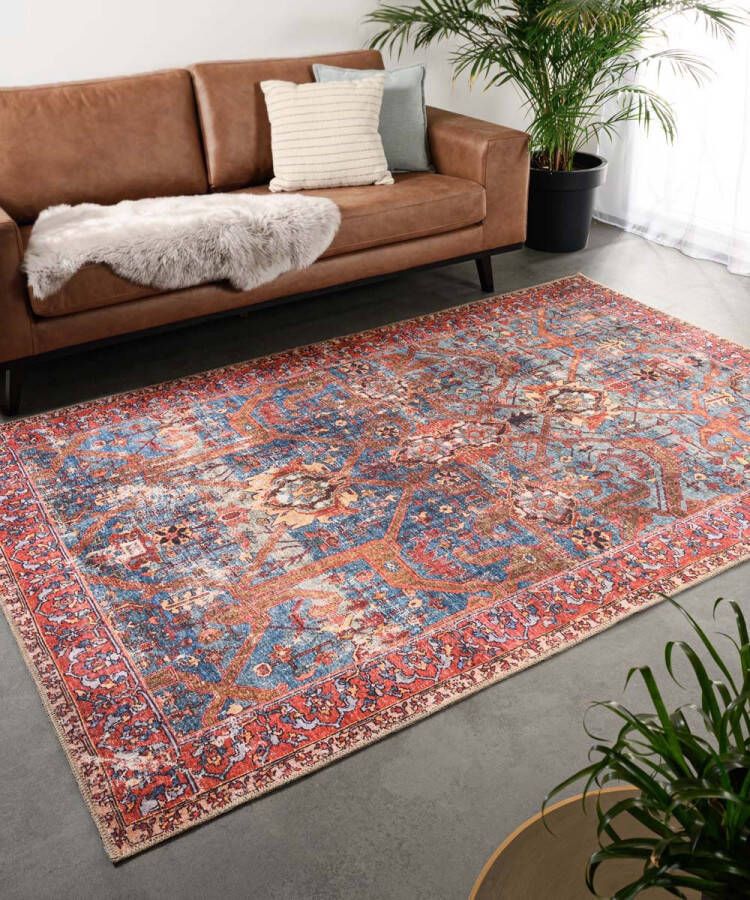 Heritaged Vintage vloerkleed Fade Opulence rood 190x290 cm