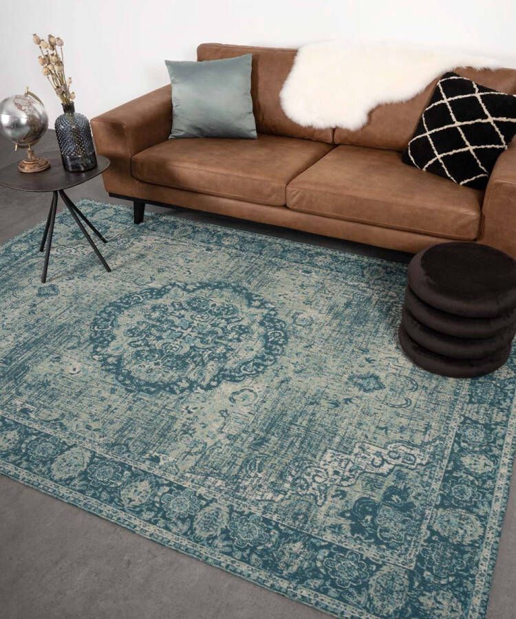 Heritaged Vintage vloerkleed Traditions grijs|blauw 240x340 cm