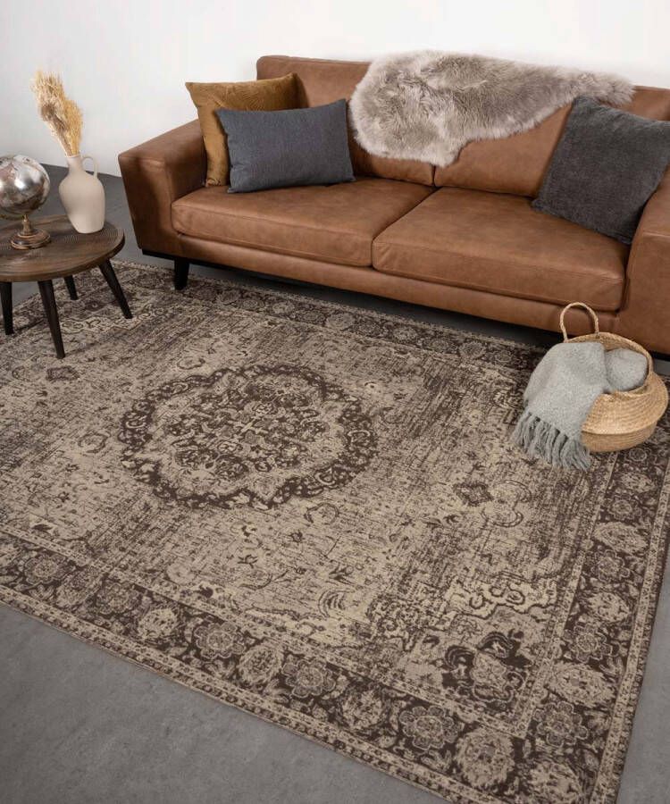 Heritaged Vintage vloerkleed Traditions grijs|taupe 70x140 cm