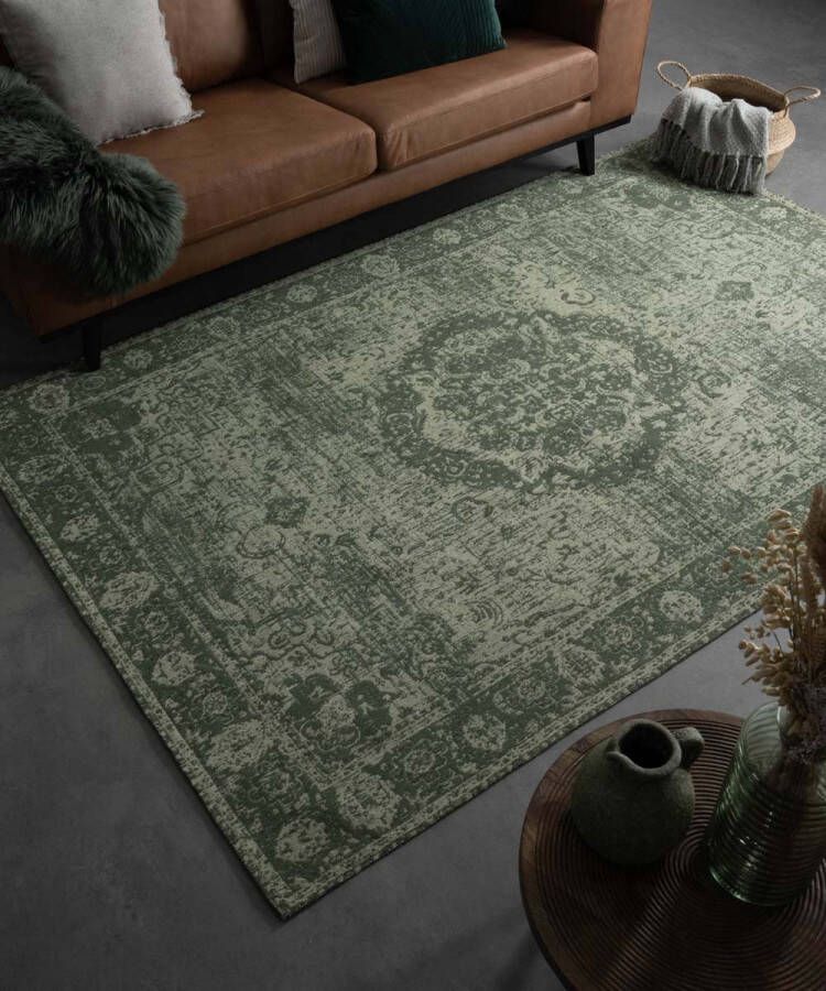 Heritaged Vintage vloerkleed Traditions groen 240x340 cm