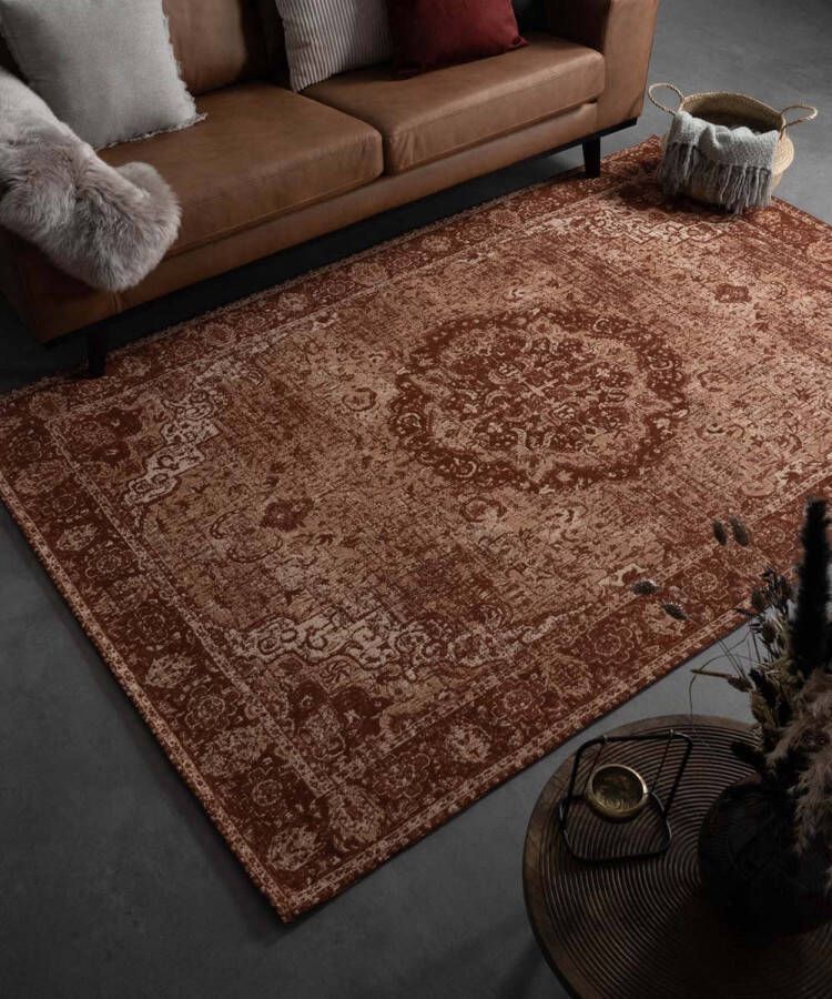 Heritaged Vintage vloerkleed Traditions roestbruin 200x290 cm