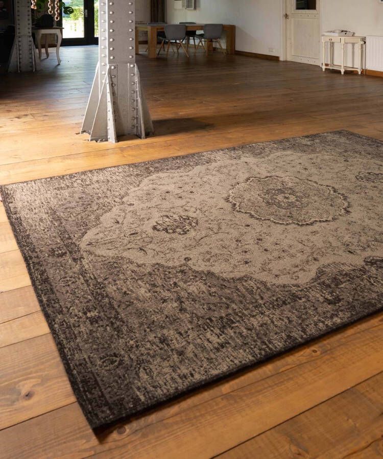 Heritaged Vintage vloerkleed Village grijs|taupe 70x140 cm