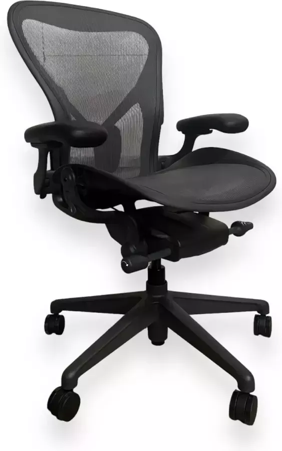 Herman Miller Aeron Remastered alle tilt locks bureaustoel maat B refurbished met garantie