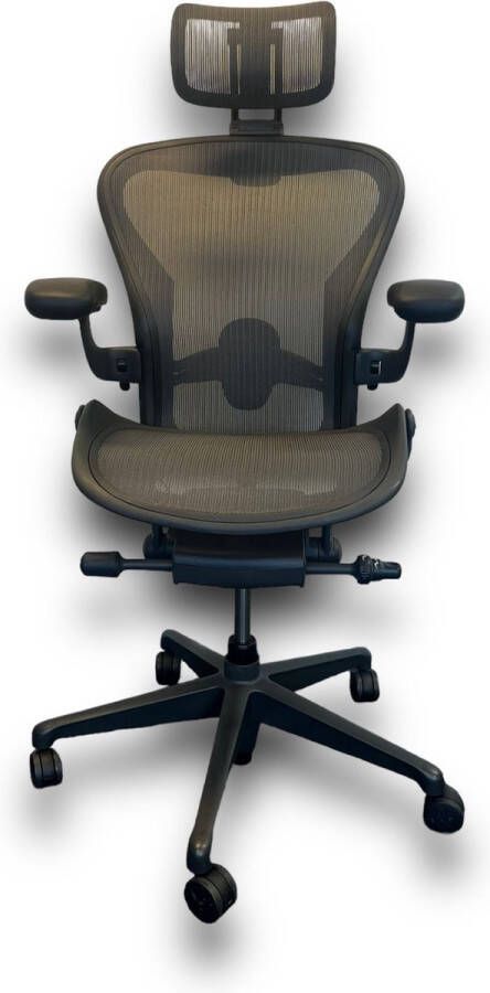 Herman Miller Aeron Remastered (inclusief hoofdsteun) alle tilt locks bureaustoel maat B zo goed als nieuw met garantie