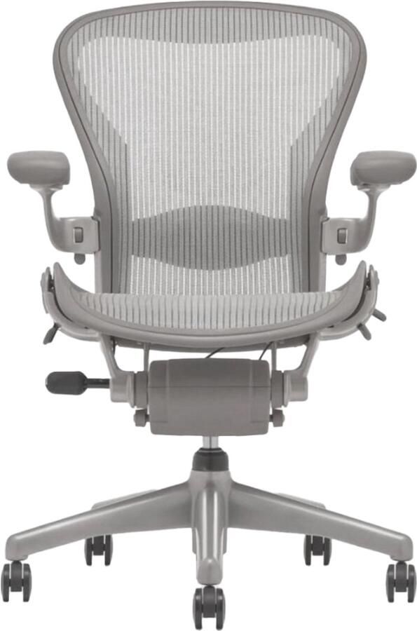 Herman Miller Refurbished Aeron Classic Chair bureaustoel Smoke Titanium Refurb