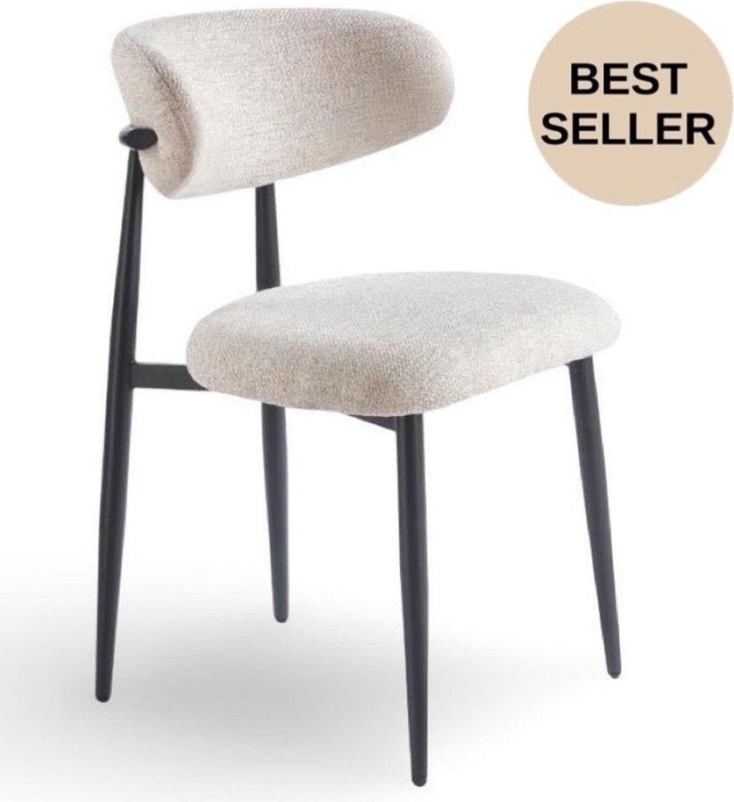 Hermanshome Japandi Eetkamerstoel Arles Stone