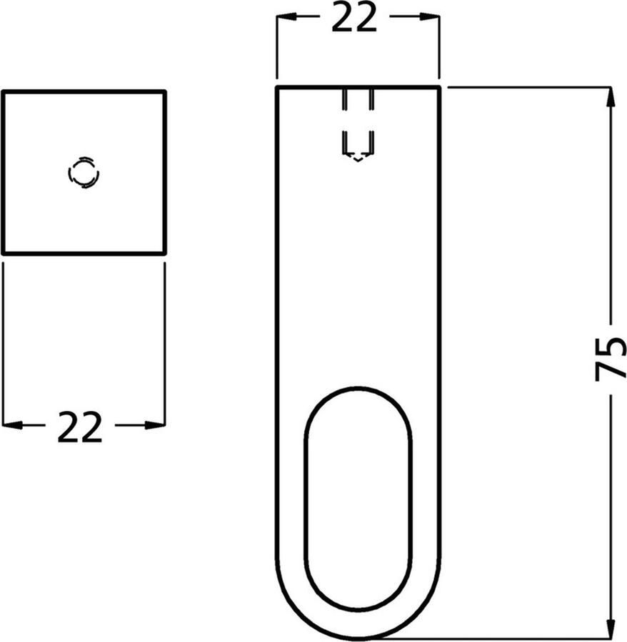 Hermeta STEUN MIDDEN GARDELUX-1 MAT NATUREL (1196-11E)