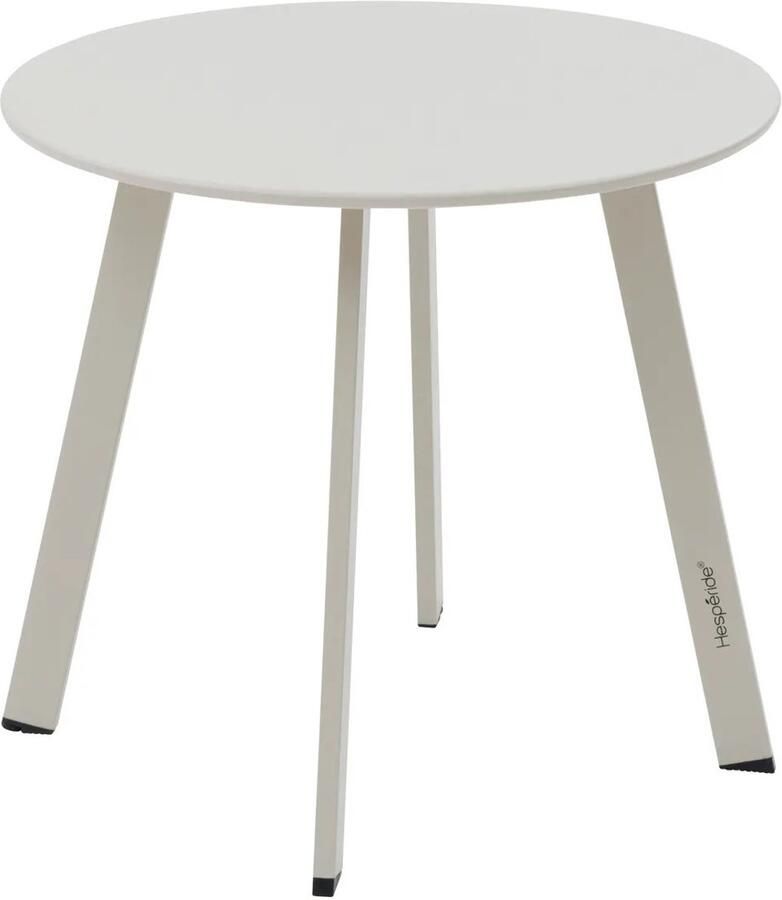 Hespéride Hesperide Bijzettafel tuin tafel Saona metaal lichtgrijs D50 x H45 cm voor buiten