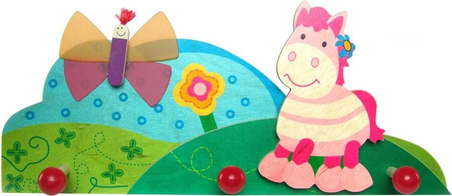 Hess Kapstok Kinderkapstok Paard Hout