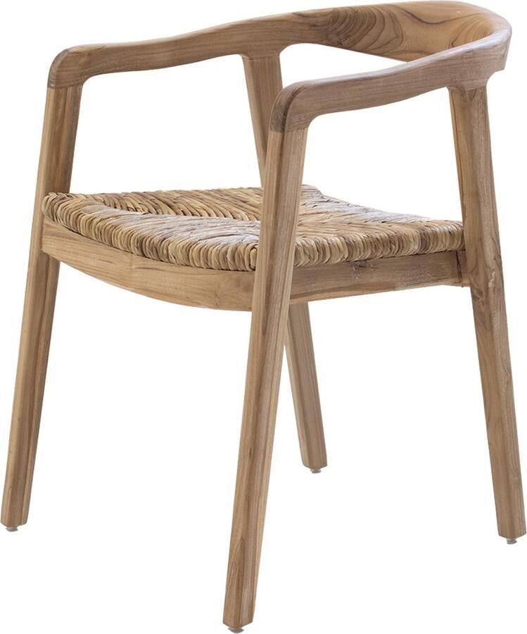 Het Mandenhuys Eetkamerstoel Lenn Teakhout Naturel 54x54x71cm