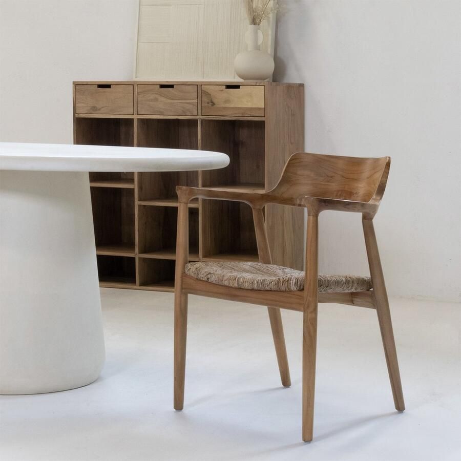 Giga Meubel Eetkamerstoel Teakhout Stoel Levi Set van 2