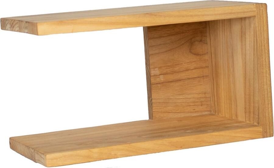 Het Mandenhuys Nachtkastje Naturel Eikenhout 35x20x20cm Open kast - Foto 2