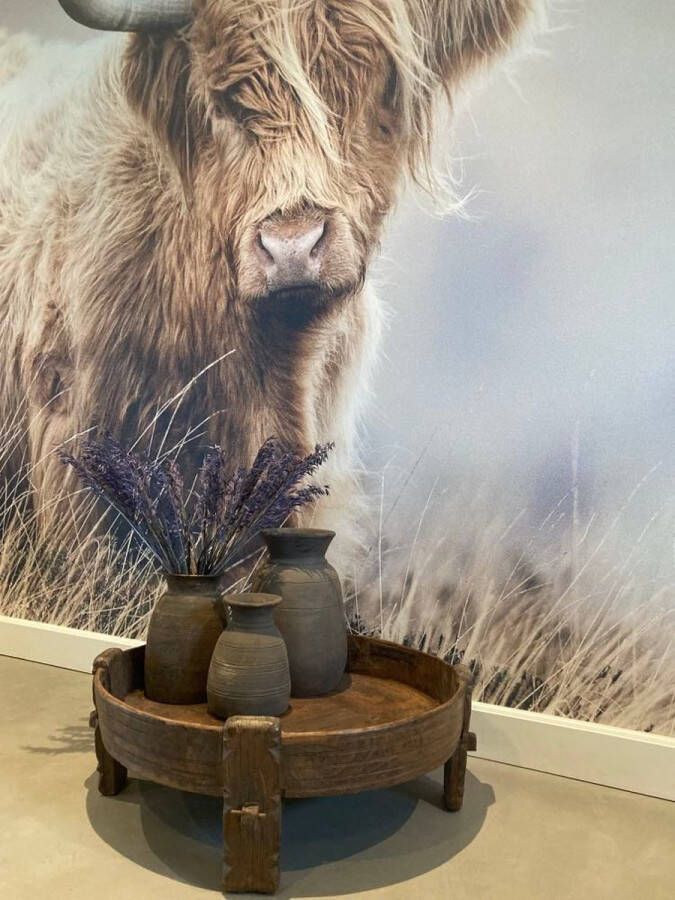 Het oude gebint Chakki tafel houten salontafel koffietafel bijzettafel Marokkaanse en salontafel rond landelijke tafel